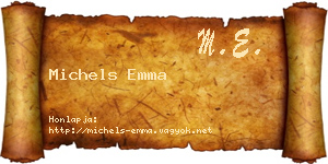 Michels Emma névjegykártya